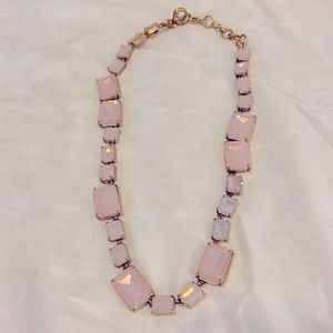 Elegant J.Crew Opalescent pink crystal necklace
